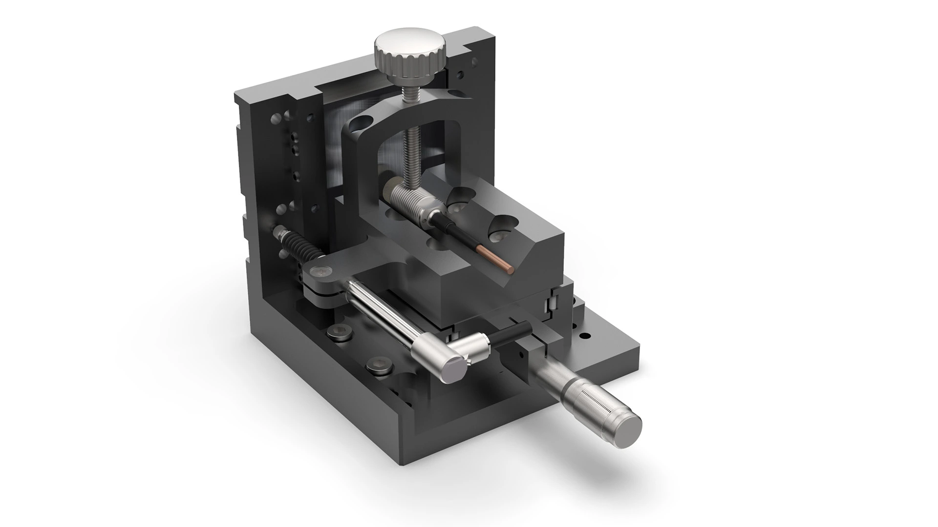 on-site linearisatie van eddy current sensor met lineaire encoder